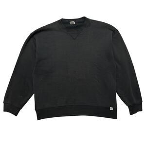 90's Russell Athletic Blank Crewneck Pullover Sweatshirt Black L